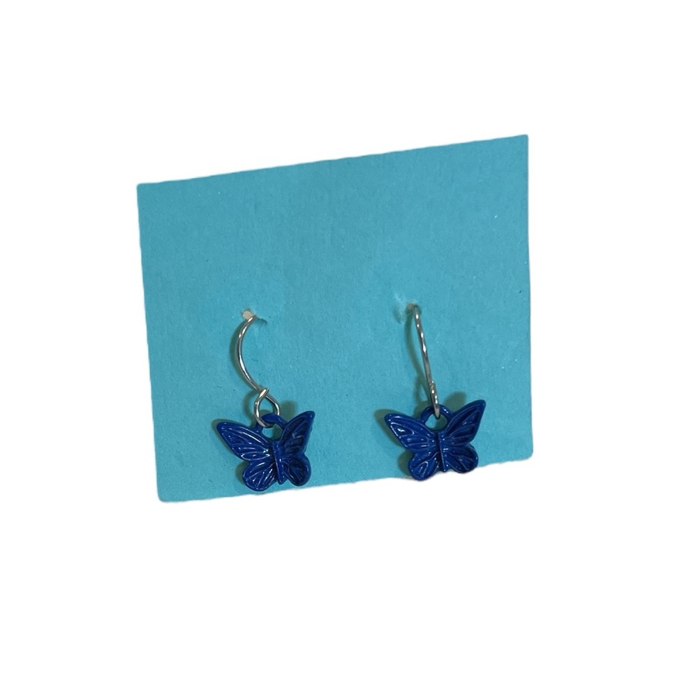 Blue Butterfly Earrings